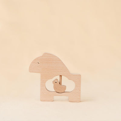 Little Lifters Mama & Me – Wooden Animal Rattle