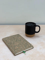 MiRa Gifting Solutions Cork Coffee Mug with Green Cork Diary