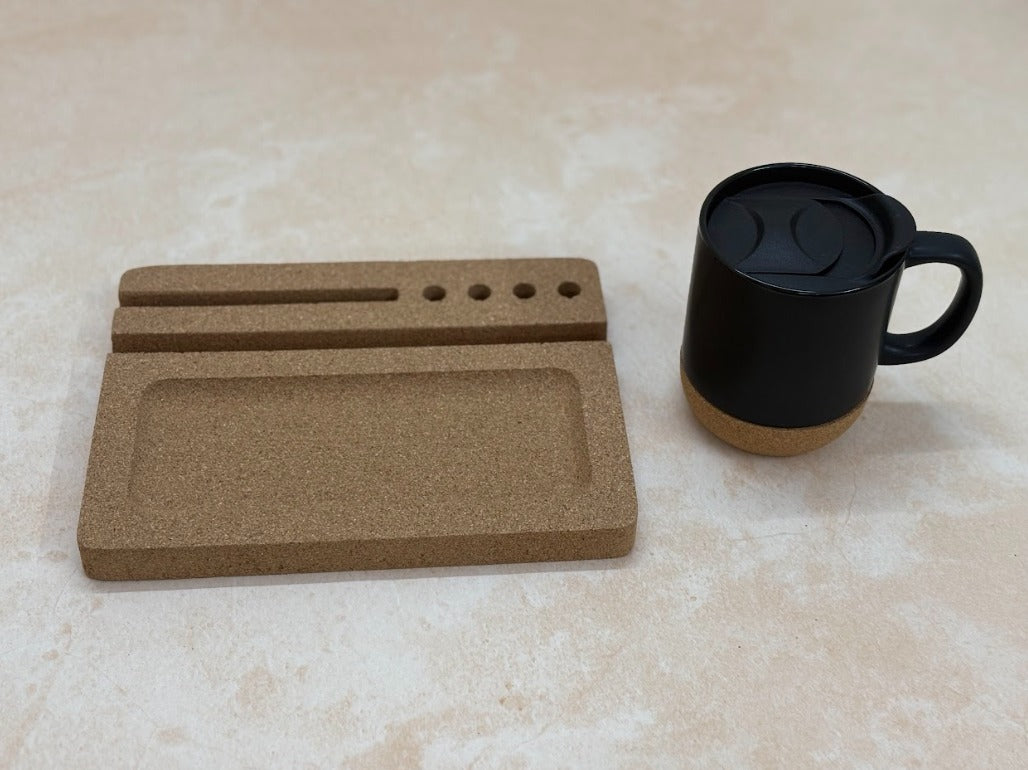 MiRa Gifting Solutions Cork Ipad Desk Organizer with Cork Mug