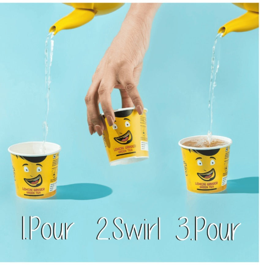 Cup-Ji Kokam Green Tea 5 Cups Dispenser