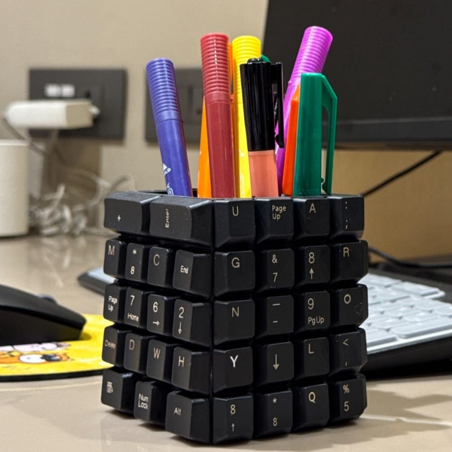 Scrapshala Techno Table Organizer | Multipurpose | Upcycled | E-waste