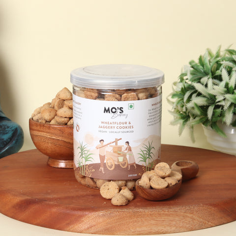 Mo's Bakery wheatflour & jaggery cookies vegan 100% natural & preservatives free