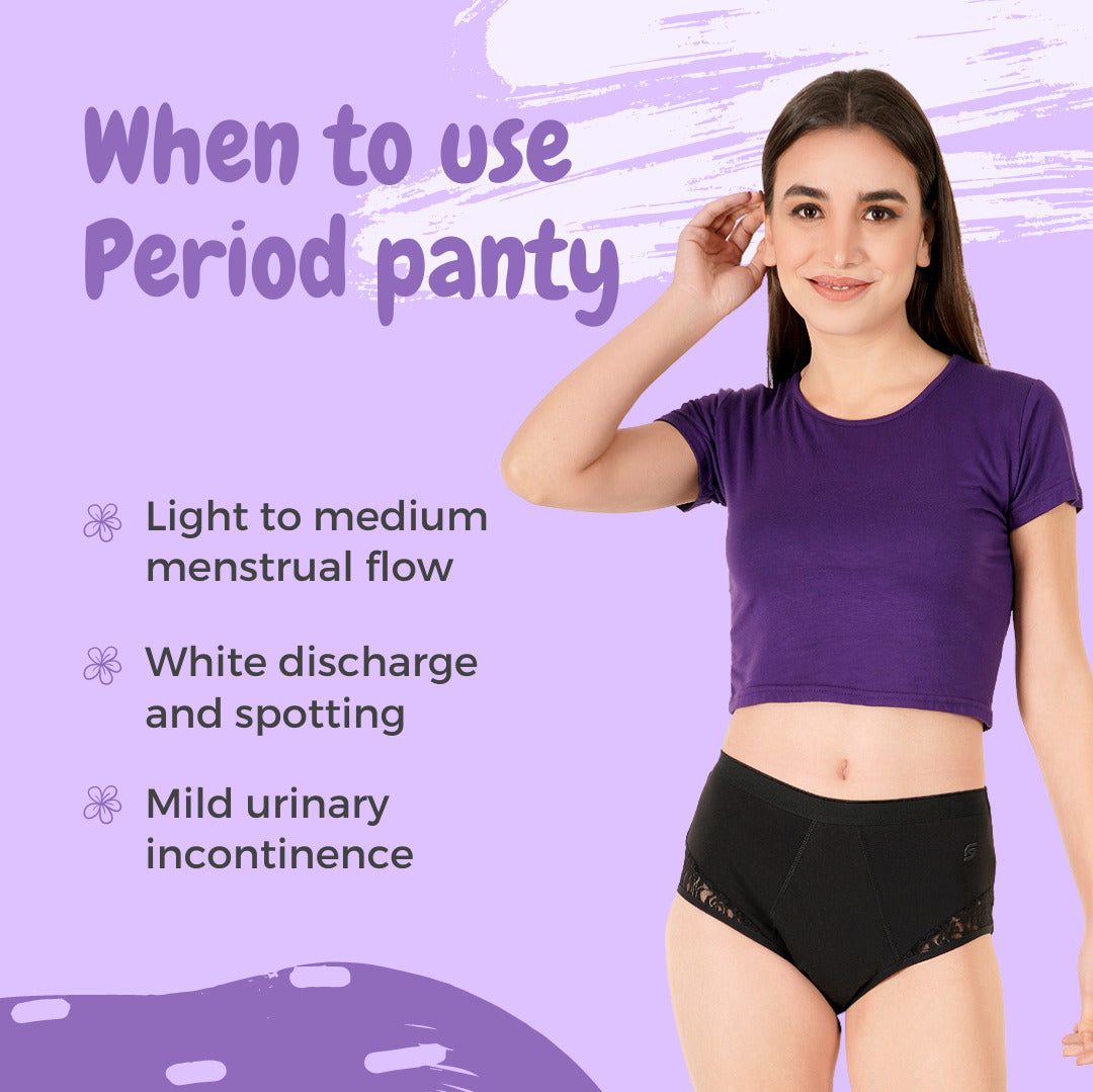 SochGreen Organic Cotton Incontinence Underwear For Women- Wash