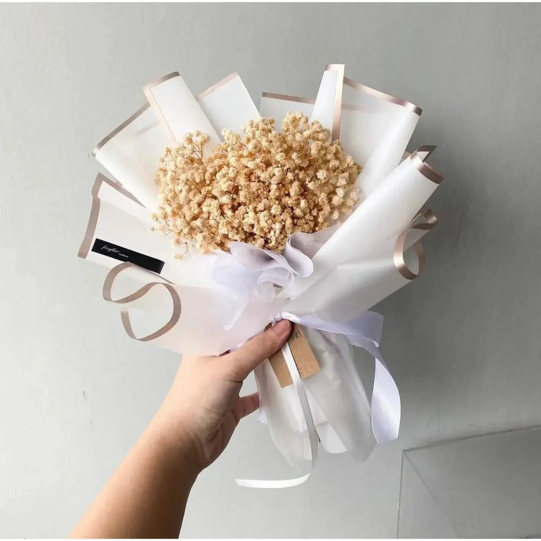 White Baby’s Breath Dried Flowers for Vase | Gypsophila Decor