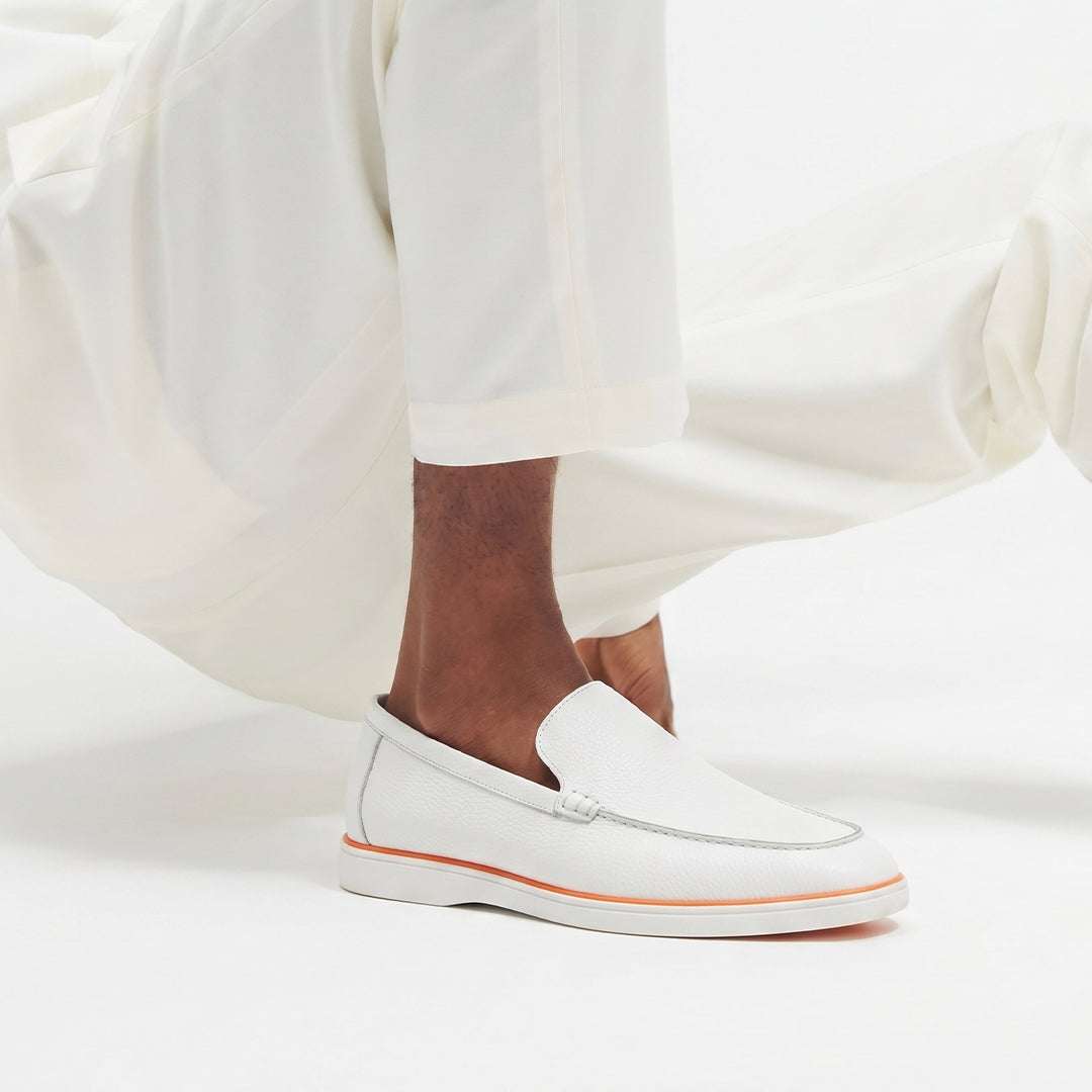 Monkstory Escape Walk Slip-On Loafers – White