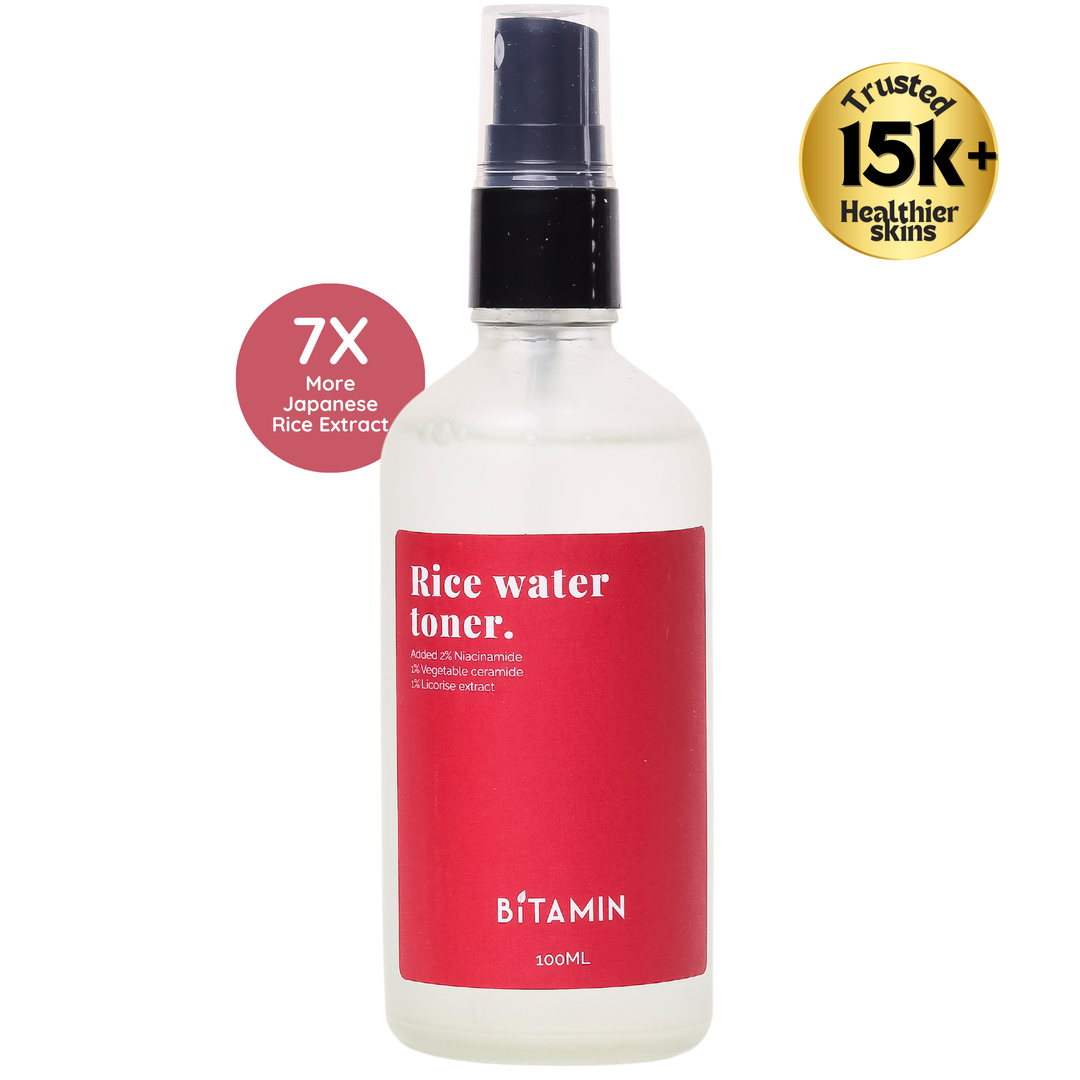 Bitamin 4% Niacinamide & Rice Water Toner, Ceramides,Liquorice Extract with 25% Rice Extract - 100ml