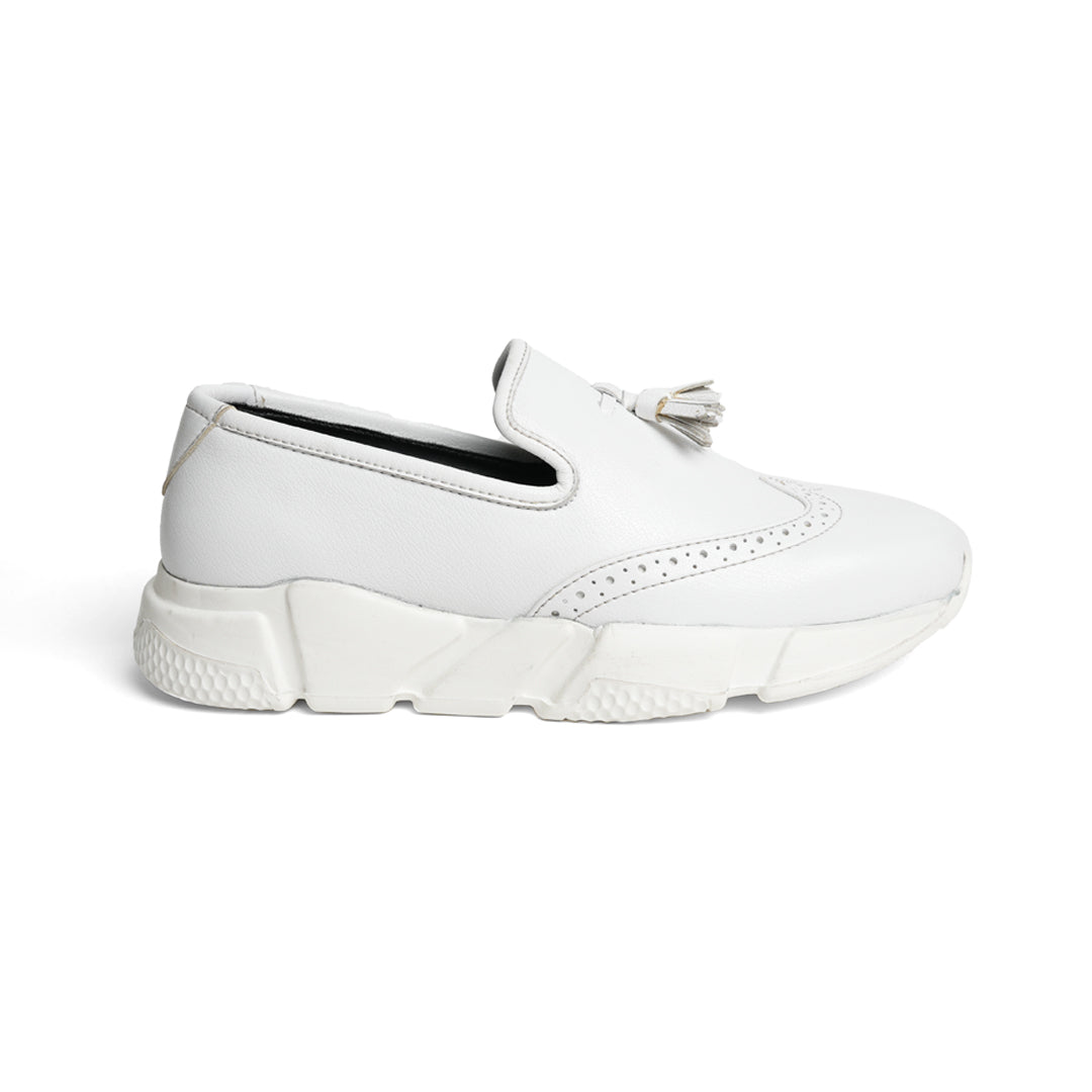 Monkstory Chunky Tassel Sneakers - White