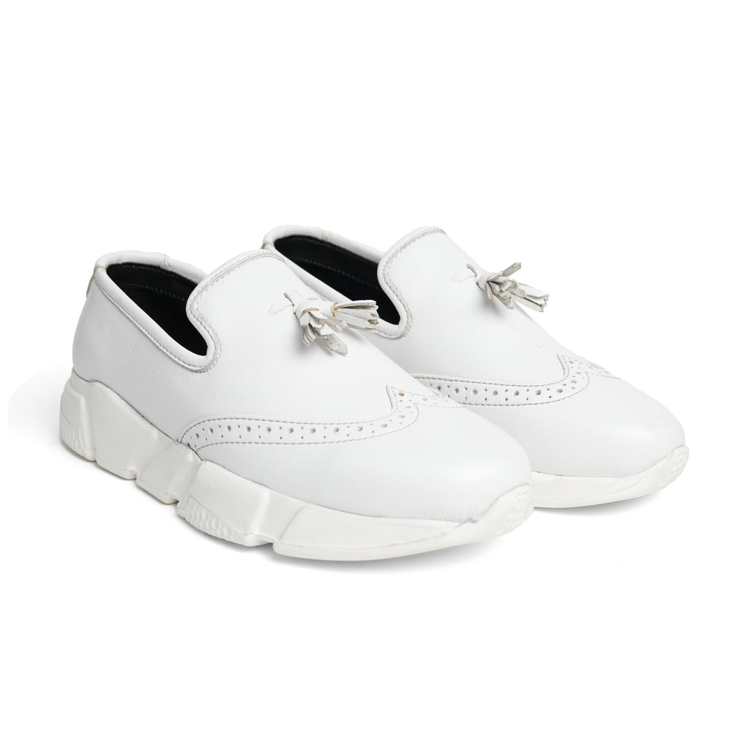 Monkstory Chunky Tassel Sneakers - White