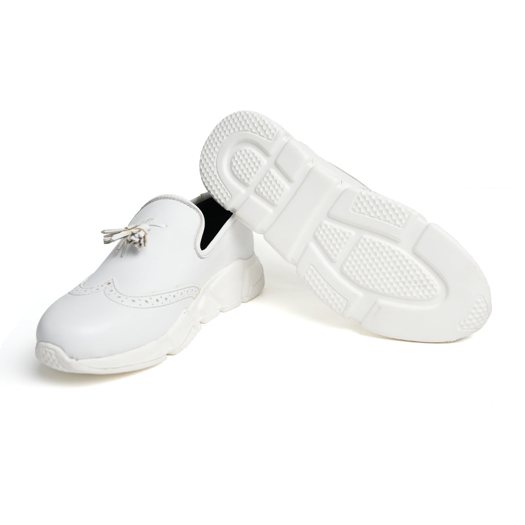 Monkstory Chunky Tassel Sneakers - White