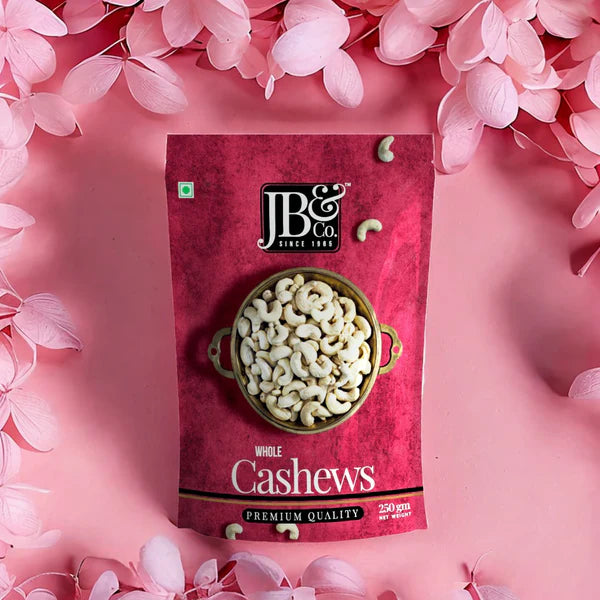 JB&CO Whole Cashews (Kaju) - 250 gm