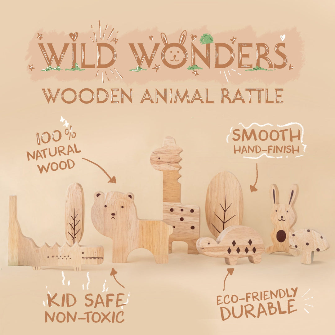 Little Lifters Wild Wonders – Wooden Safari Set