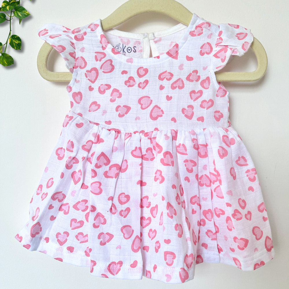 Momokos Wild Hearts Muslin Dress