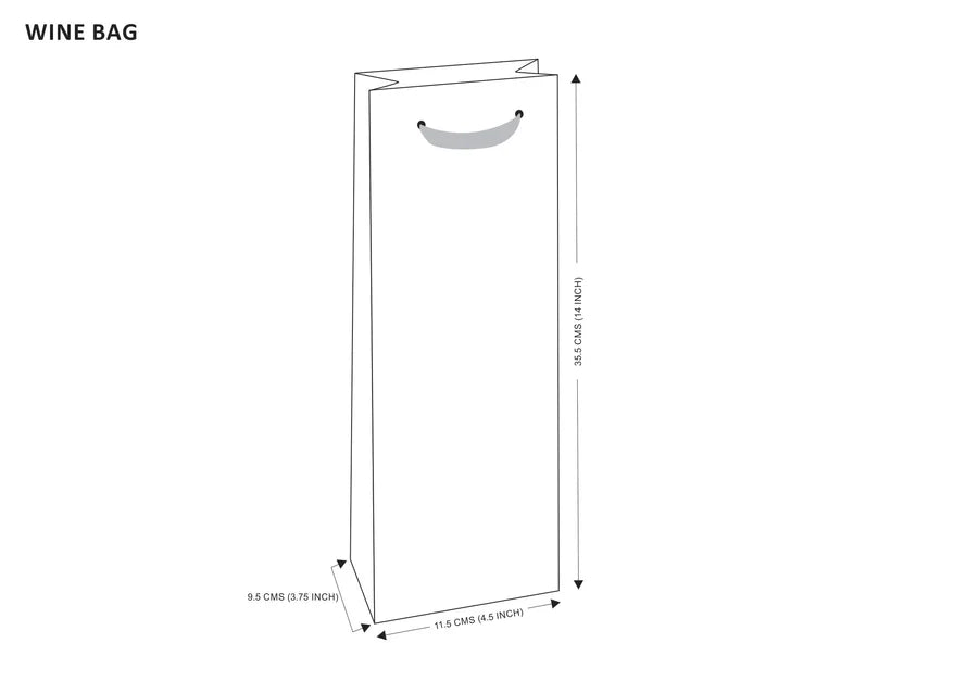 Neelanchal Leaves Wine Bag - 3 pc