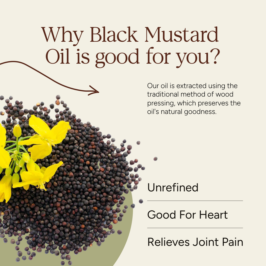 Soil Origin Wood-Pressed Black Mustard Oil
