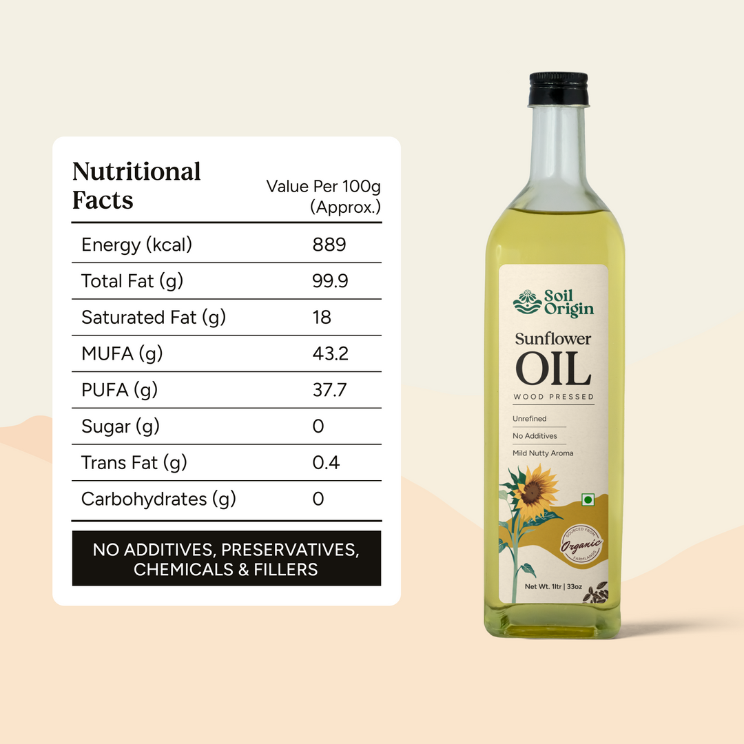 Soil Origin Wood-Pressed Sunflower Oil