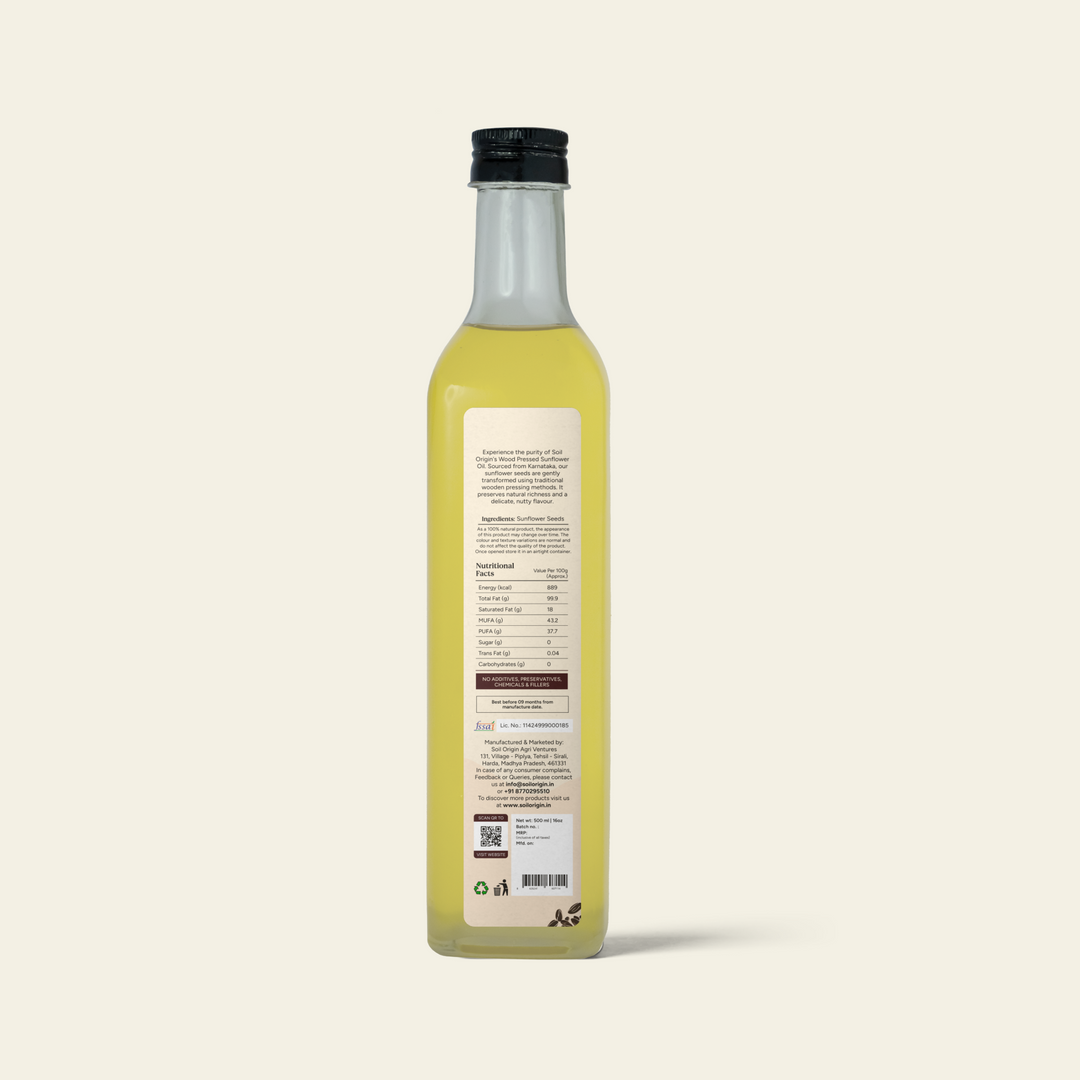Soil Origin Wood-Pressed Sunflower Oil