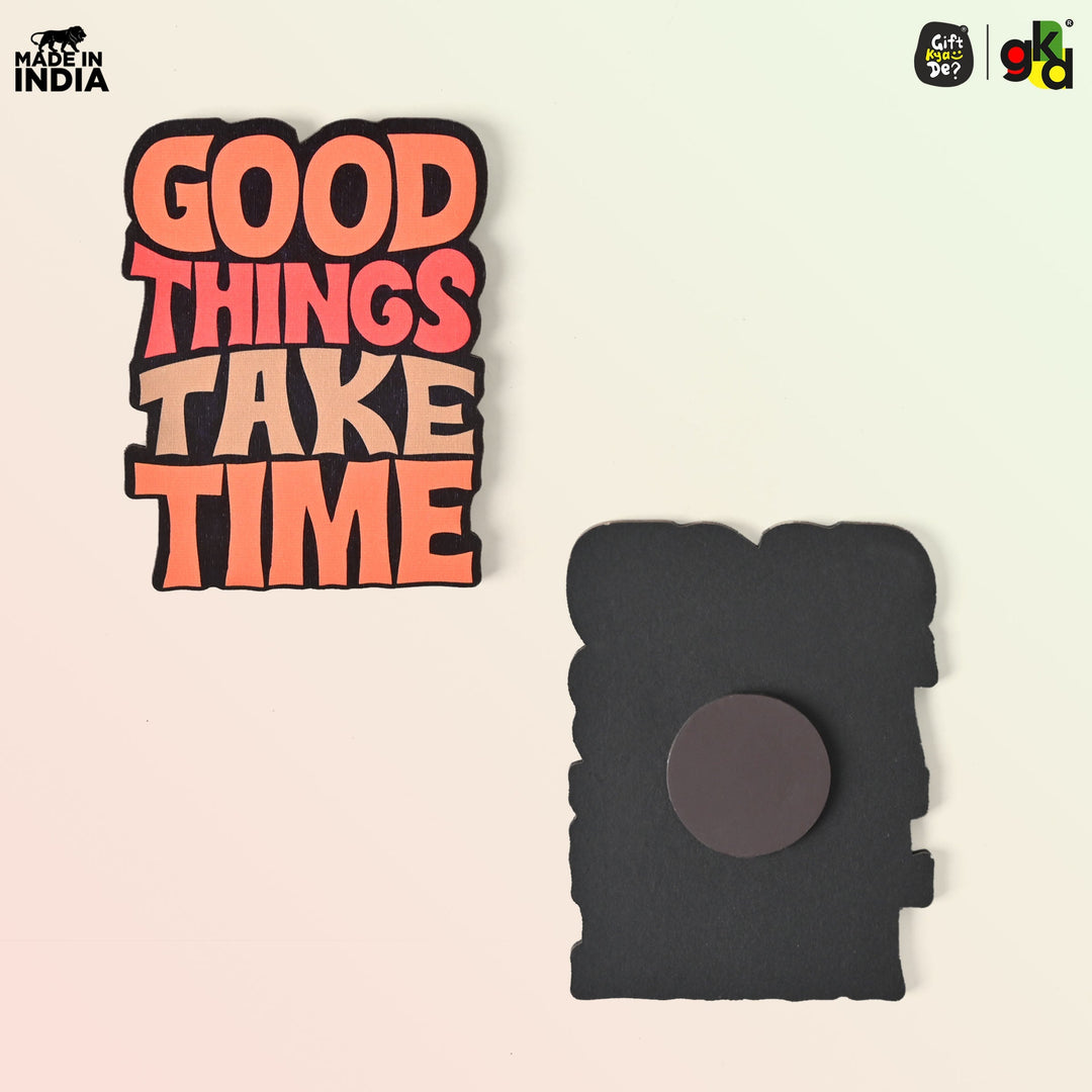 Wooden Fridge Magnet Set – Pack of 6 | Available in Bike Designs, Motivational Quotes, and Quirky Fun Characters | Aesthetic Fridge Décor - Suspire