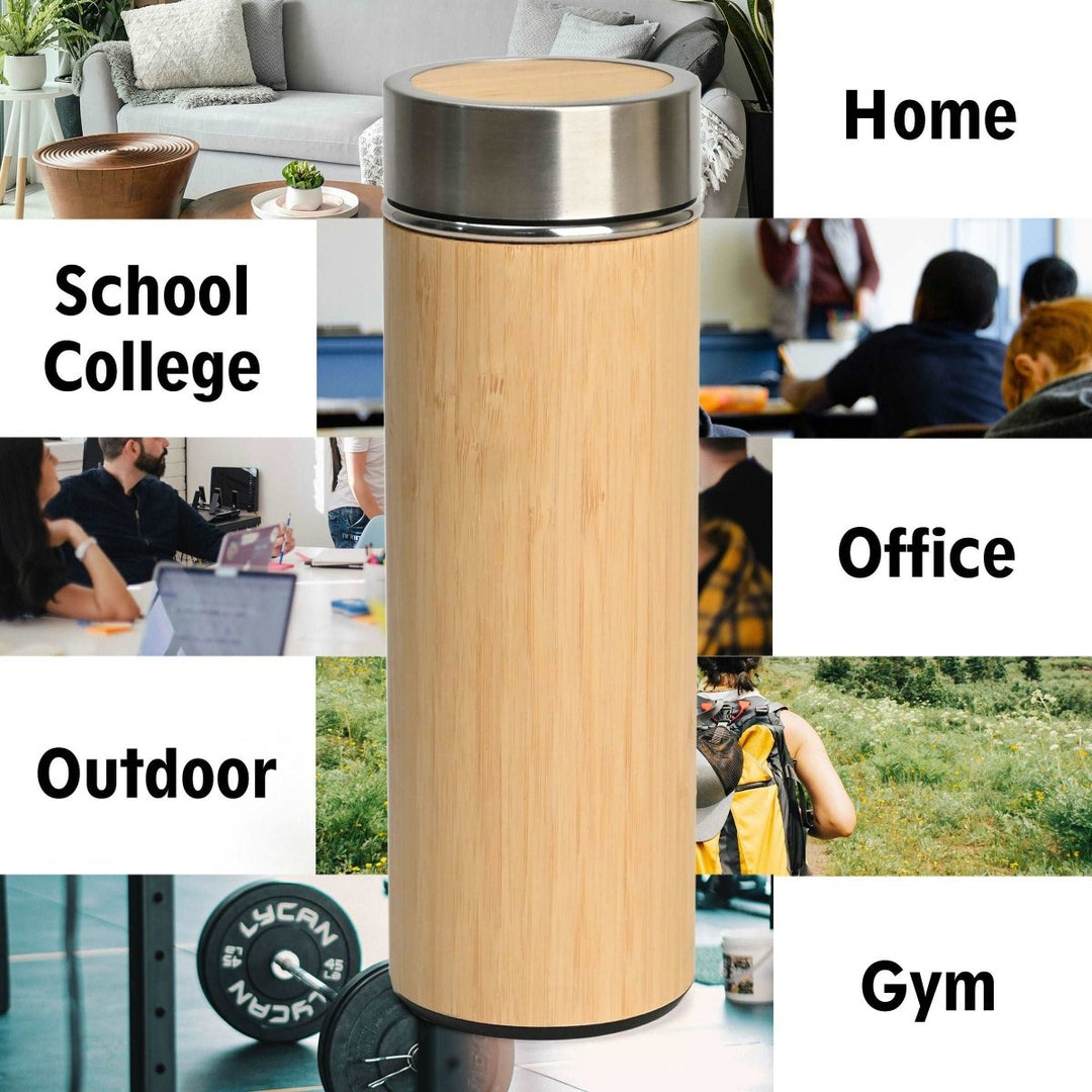 Gift Kya De Buy Eco-Friendly Bamboo Water Bottle – Sustainable Hydration Solution & Customized