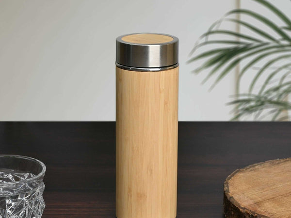 Gift Kya De Buy Eco-Friendly Bamboo Water Bottle – Sustainable Hydration Solution & Customized