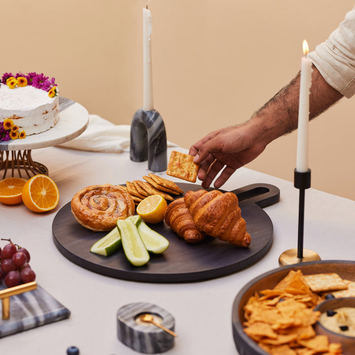 Muun Home Acacia Wood Round Platter