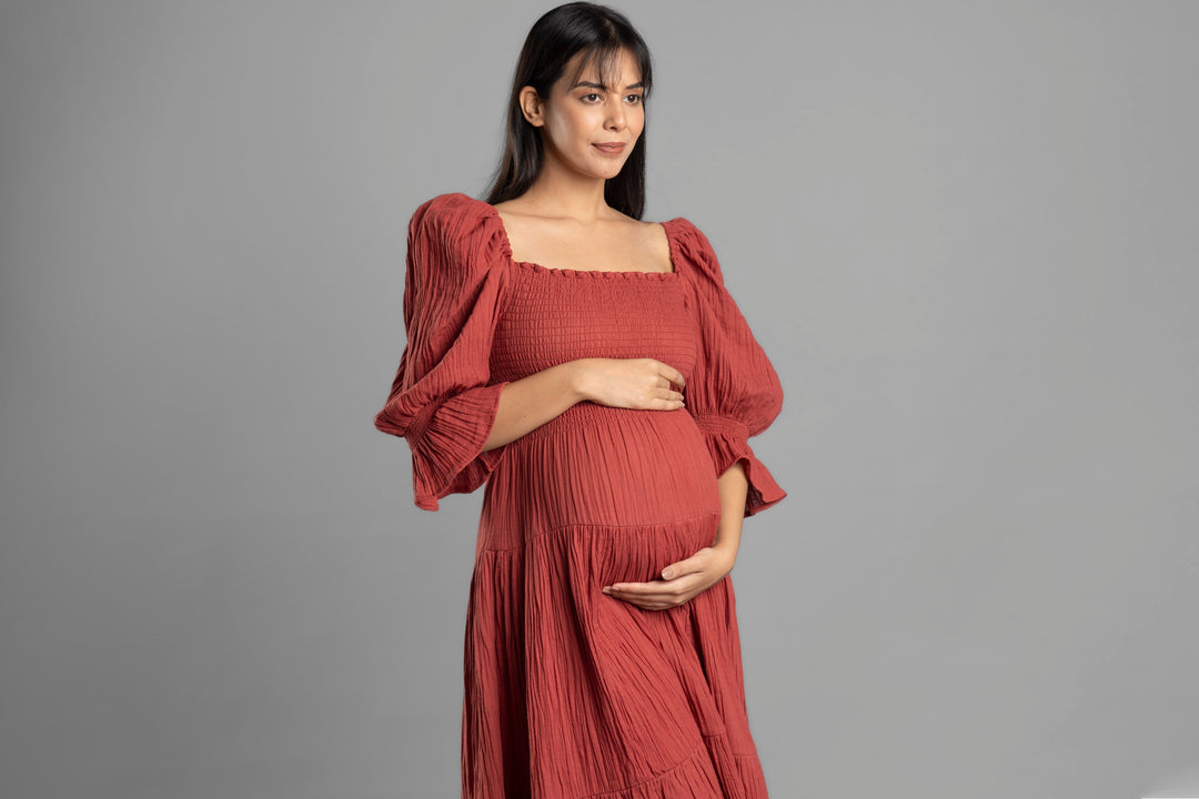 BLOCK HOP BLOCK HOP Waffle Muslin Dress