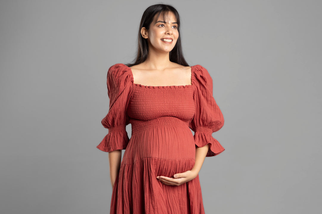 BLOCK HOP BLOCK HOP Waffle Muslin Dress