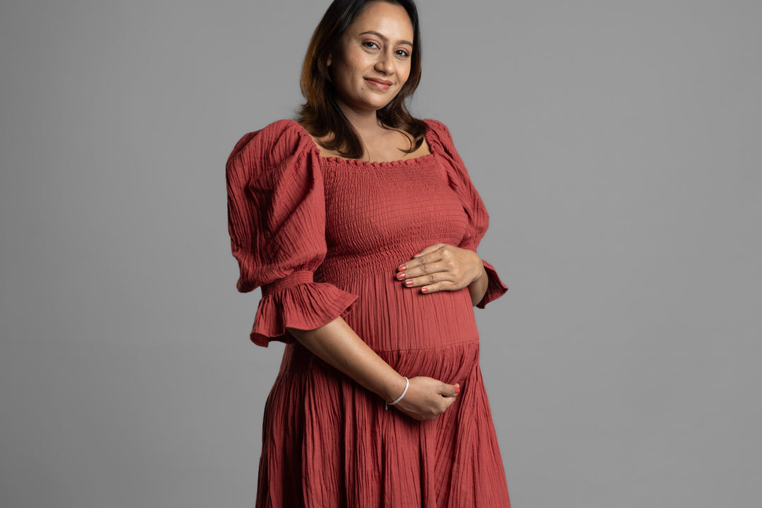 BLOCK HOP BLOCK HOP Waffle Muslin Dress