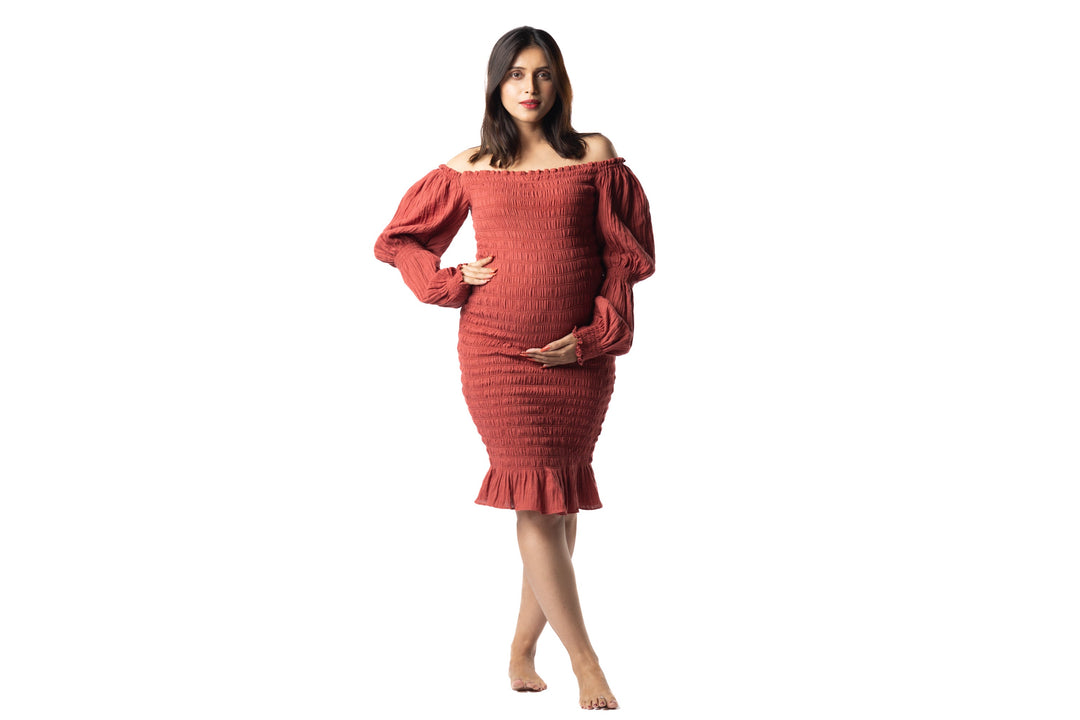 BLOCK HOP BLOCK HOP Waffle Bodycon Dress