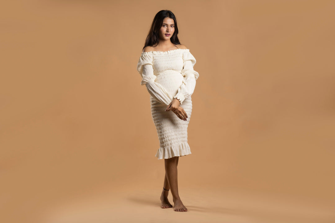 BLOCK HOP BLOCK HOP Waffle Bodycon Dress