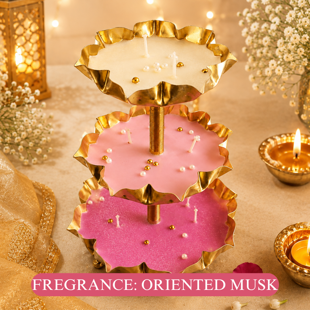 Triveni Glow 3-Tier Urli Diwali Hamper – Elegant Festive Gift