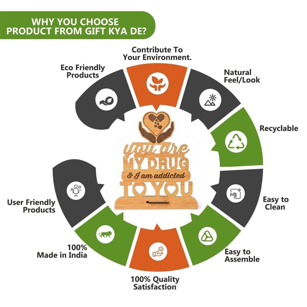 Gift Kya De Couple Table Top With Love Quotes | Valentine Gift | Anniversary Gift | Love Message For Couple