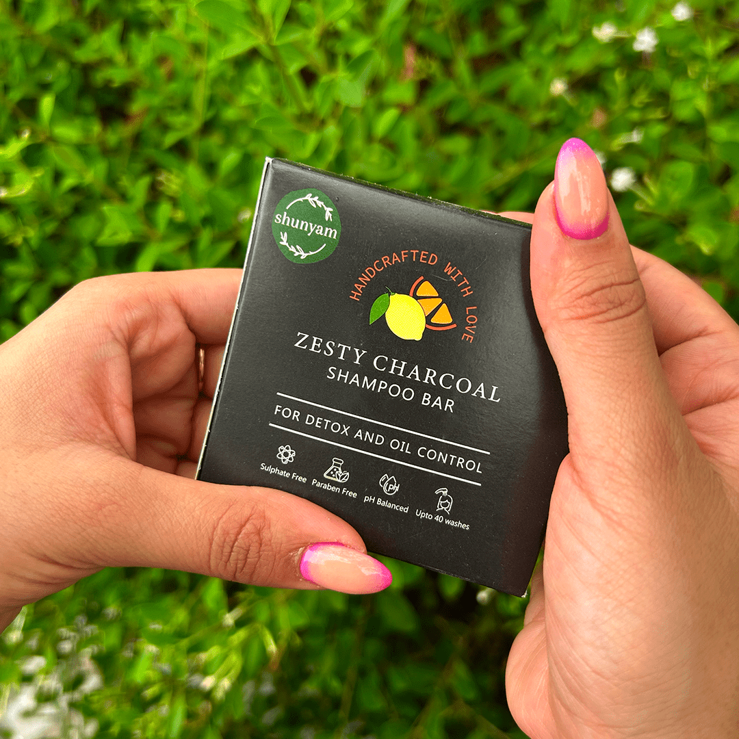 Zesty Charcoal Shampoo Bar for Detox and Oil Control - Suspire
