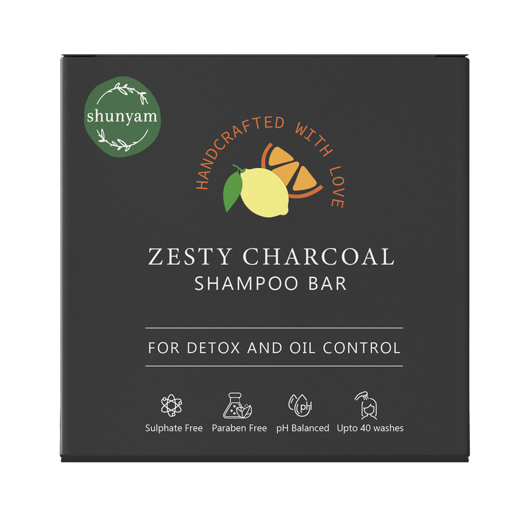 Zesty Charcoal Shampoo Bar for Detox and Oil Control - Suspire
