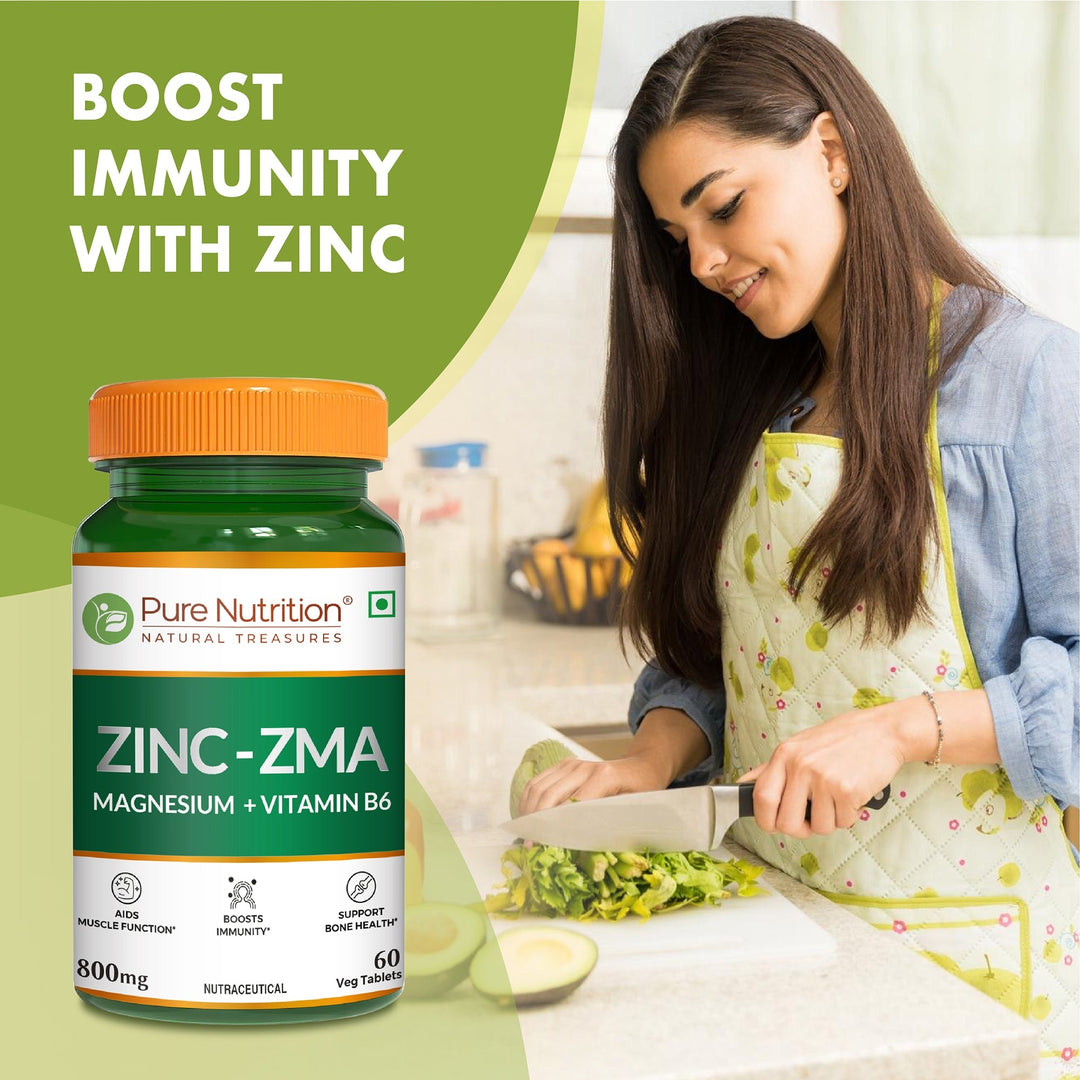 Pure Nutrition ZMA  Zinc, Magnesium & Vitamin B6 Tablets