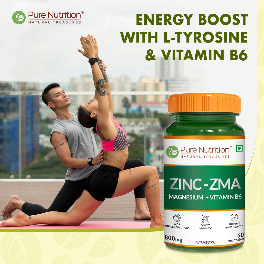 Pure Nutrition ZMA  Zinc, Magnesium & Vitamin B6 Tablets