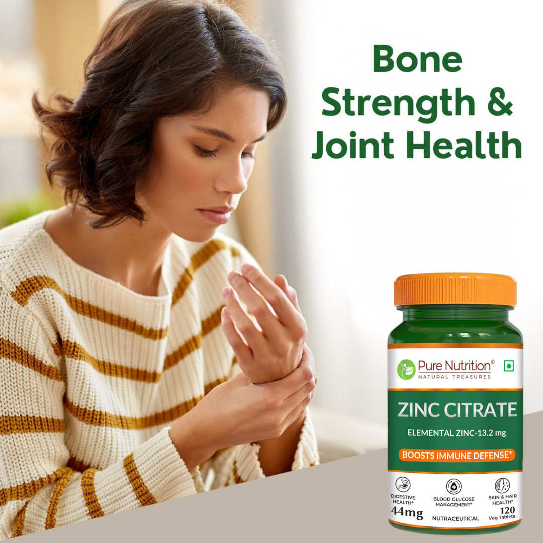 Zinc Citrate High Absorption Immunity Support | 120 Veg Tablets
