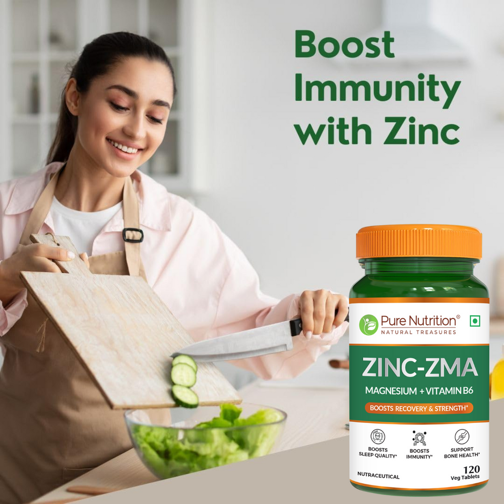 ZMA 120 Veg Tablets | Zinc, Magnesium Aspartate & Vitamin B6 | Muscle & Sleep
