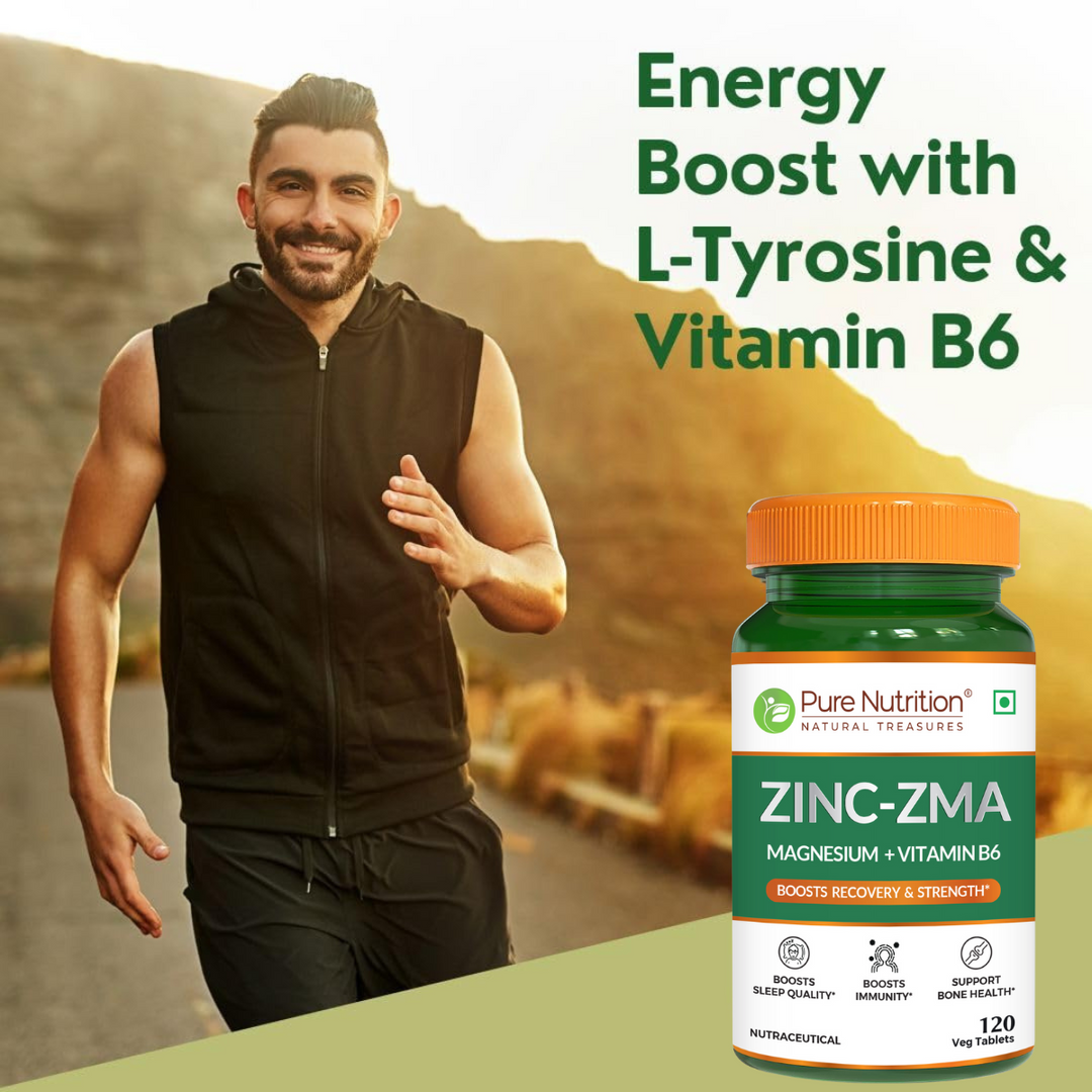 ZMA 120 Veg Tablets | Zinc, Magnesium Aspartate & Vitamin B6 | Muscle & Sleep