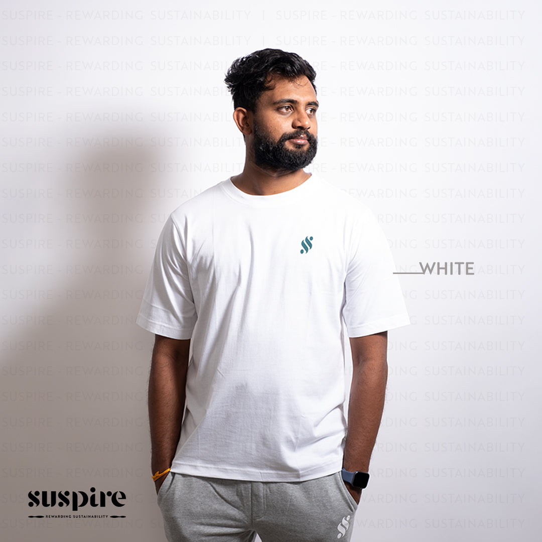 Pack of 5 - Unisex Organic Cotton T-Shirts (Pink, Red, Sky Blue, Navy and White)