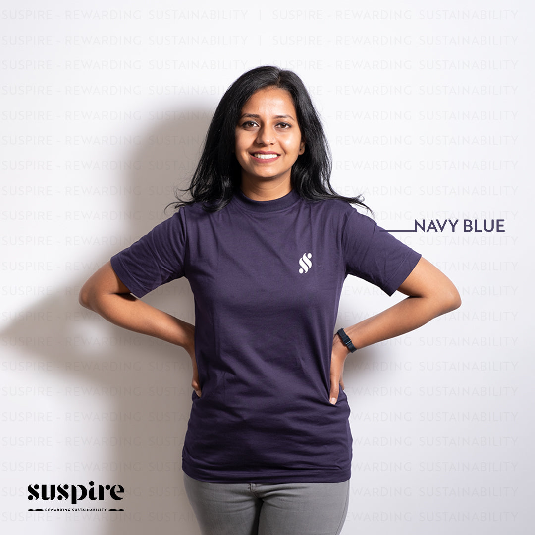 Pack of 5 - Unisex Organic Cotton T-Shirts (Pink, Red, Sky Blue, Navy and White)