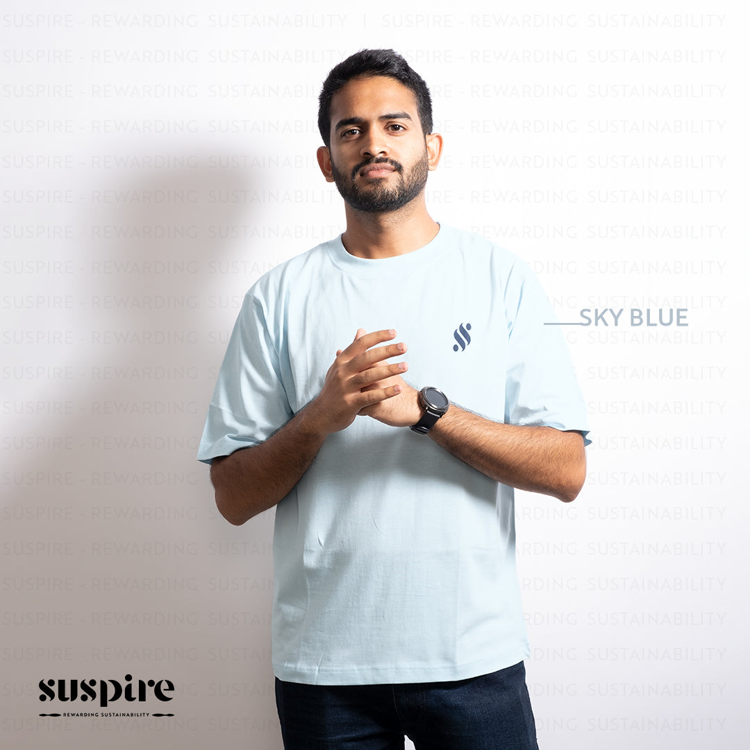 Pack of 5 - Unisex Organic Cotton T-Shirts (Pink, Red, Sky Blue, Navy and White)