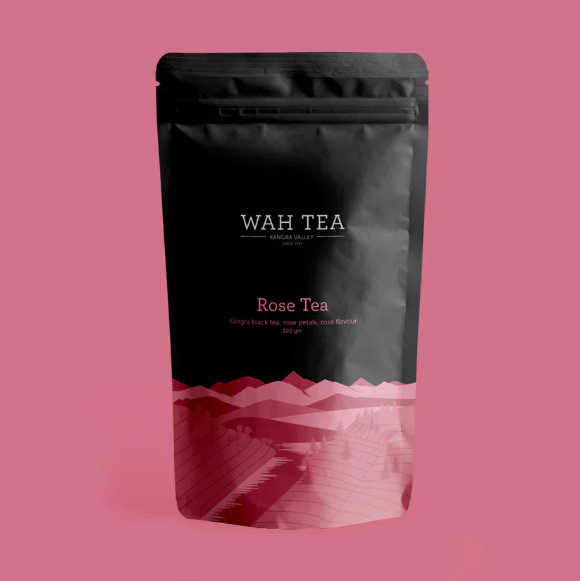 Wah Tea Rose Tea - Loose Leaf - Stand Up Pouch Pack of 2 (100g each)