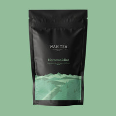 Wah Tea Moroccan Mint Tea - Loose Leaf - Stand Up Pouch Pack of 2 (100g each)