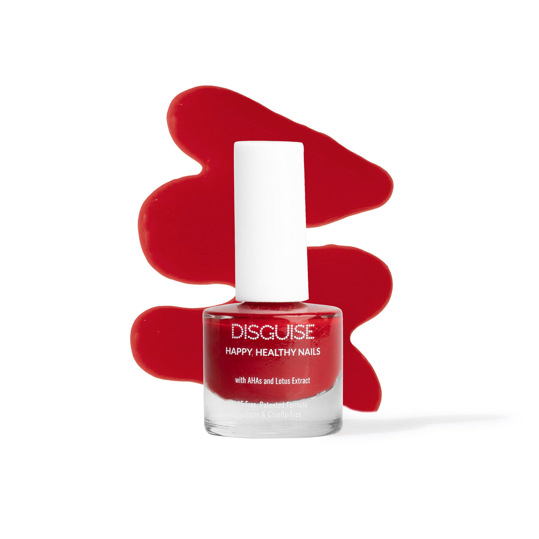 Disguise Cosmetics Ladybug Red 102, 21 TOXIN FREE | WITH AHA & LOTUS EXTRACT | INTENSE COLOR | 9 ml