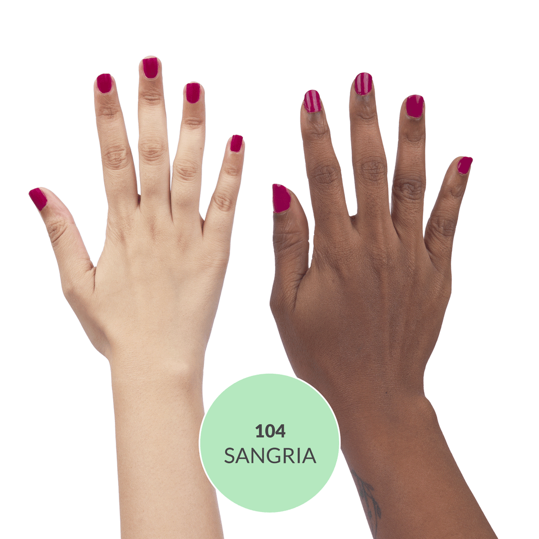 Disguise Cosmetics Sangria 104, 21 TOXIN FREE | WITH AHA & LOTUS EXTRACT | INTENSE COLOR | 9 ml