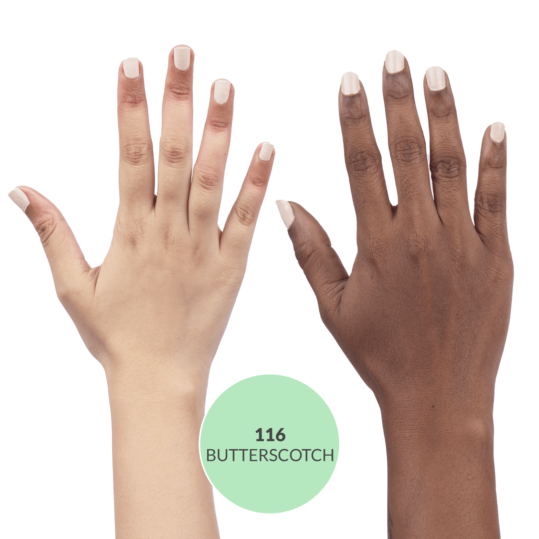 Disguise Cosmetics Happy Healthy Nail Polish Butterscotch 116: 21 TOXIN FREE | WITH AHA & LOTUS EXTRACT | REPAIRS & STREGTHENS NAILS | 9 ml