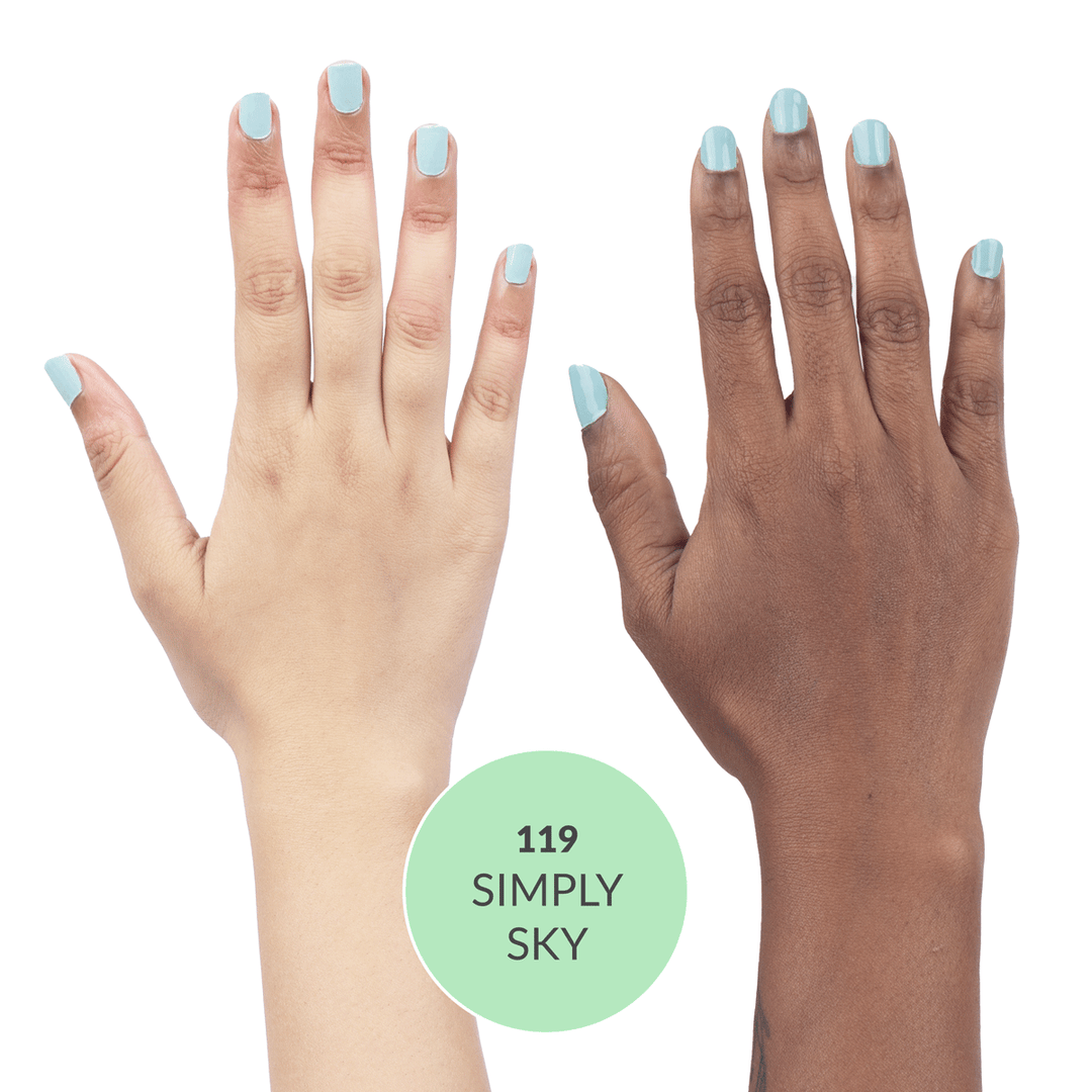 Disguise Cosmetics Simply Sky 119, 21 TOXIN FREE | WITH AHA & LOTUS EXTRACT | INTENSE COLOR | 9 ml