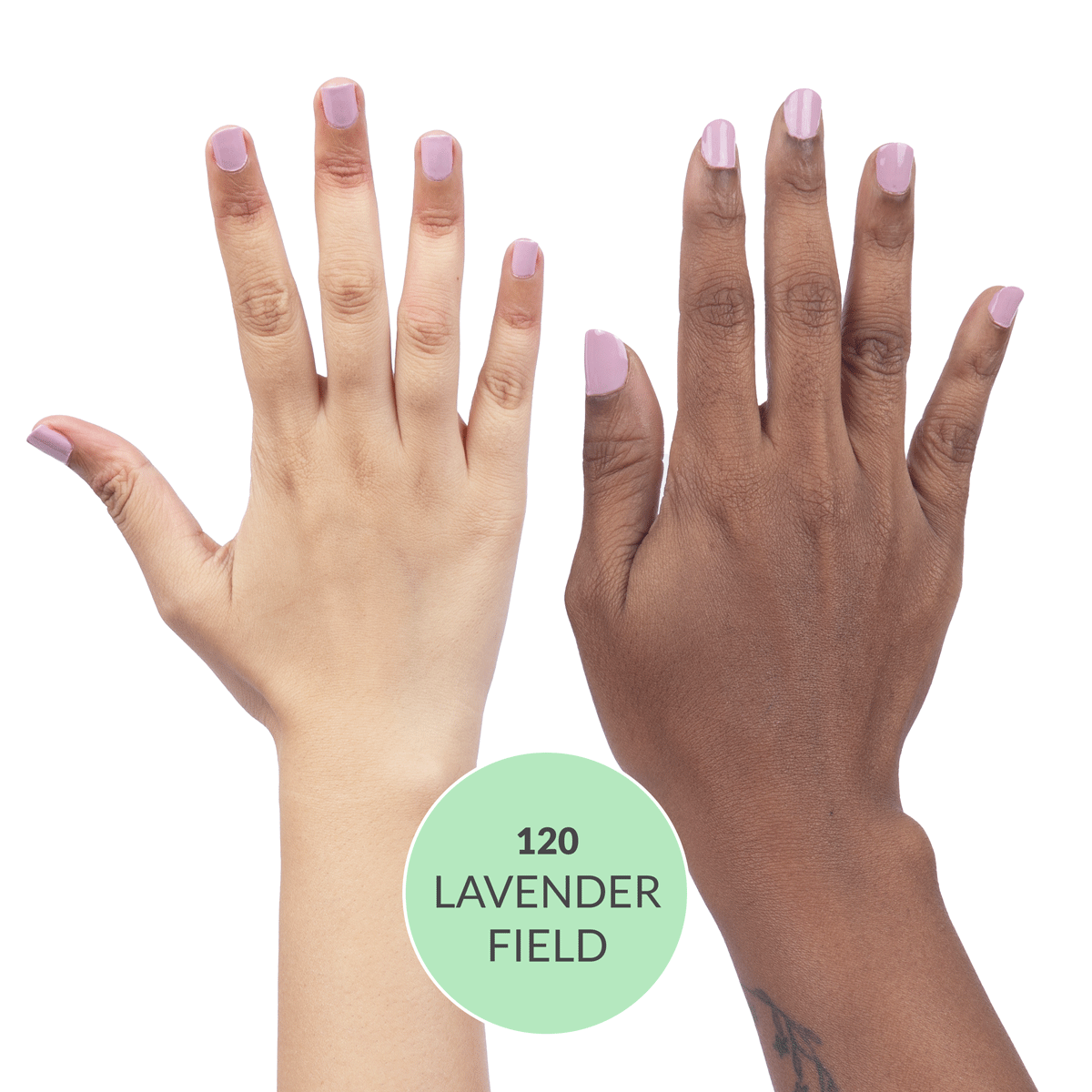 Lavender Field 120, 21 TOXIN FREE | WITH AHA & LOTUS EXTRACT | INTENSE COLOR | 9 ml