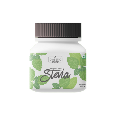 A Diabetic Chef Stevia Sugarfree Powder | Zero Calories Natural Sweetener | Vegan - 200g (Pack of 2)