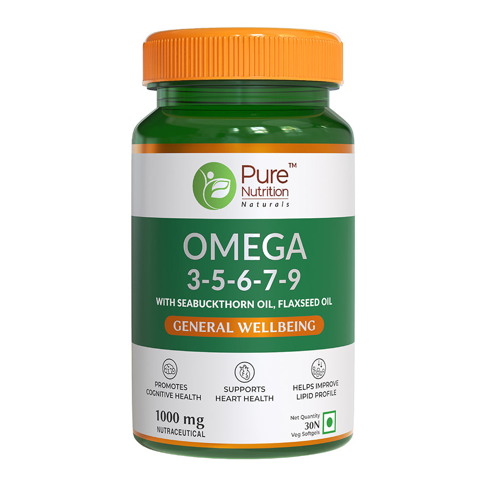 Pure Nutrition OMEGA 3-5-6-7-9 Softgels- 30
